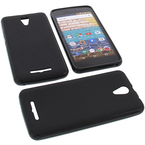 foto-kontor Funda para Archos 50f Neon Protectora de Goma TPU para m  vil Negra