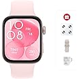 HUAWEI WATCH FIT 3, 1.82" AMOLED Display, Ultra-Slim Design, All-Round Fitness Management, Durable Battery Life, Compatible with iOS & Android, Pink + Strap + Scale + Watercup