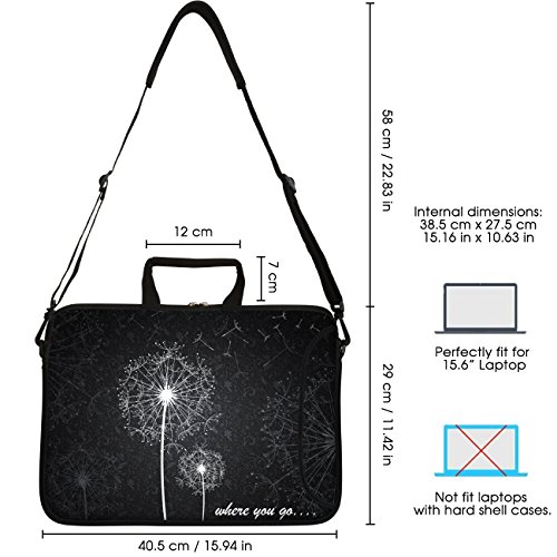 Sidorenko 15-15 6 Zoll Laptoptasche   Laptop Umh  ngetasche  Stilvolle Designer - Computer - Notebook-Schultertasche aus Neopren Schmutz- und Wasserab