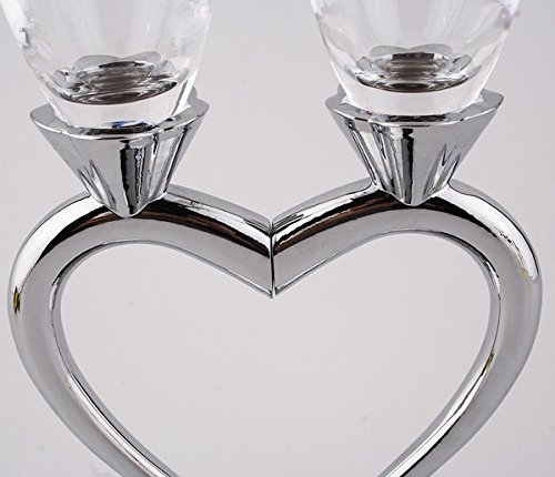 1 Set (2-teilig) Kreative Sektgläser/hochwertige Weingläser/Gläser mit Fuß/ herzförmig Liebespaar Hochzeit 2er Set Gläser - 6