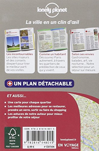Livres Couvertures de Paris En quelques jours - 4ed