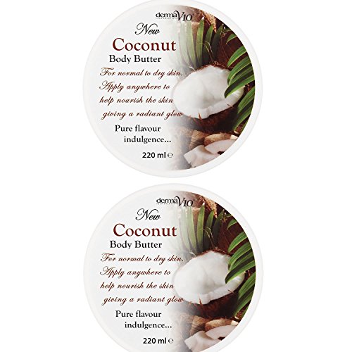 Derma V10 COCONUT Body Butter 220ml (Pack of 2)