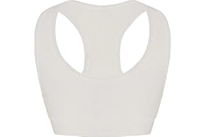 Mufeng Top Interior para Niñas Camiseta de Tirantes Sujetador Deportivo Infantil Chaleco Interior con Tirantes Finos Cruzados