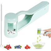 AOOTE Grape Slicer for Children, Grape Cutter for Babies with Cleaning Brush, Tool for Cutting Grapes, Stainless Steel Fruit