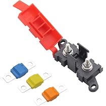 2 Portafusibili Midi Con Fusibili 30/60/100 A E Copertura In Silicone | Per Barca Camper Auto