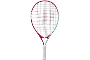 Wilson Intrigue Jr 21 Tennis Racket, Lightweight Frame for Easy Handling, Performance-Ready Providing Stable Play and Powerful Shots, Arm-Friendly Strings, Colour: Red/Teal, Size: 21