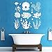 Produktbild wandaufkleber 3d Marine Seaweed Fisch sprudelt Ozean Sea Life Aufkleber Badezimmer Home Decor Interior nautische Anlage