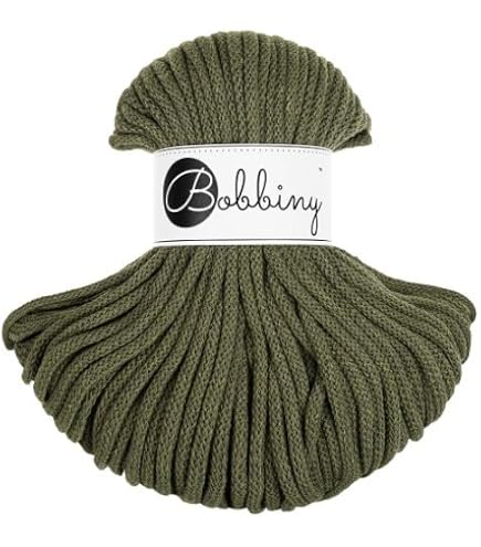 Bobbiny Filo intrecciato in cotone di alta qualità, 5 mm x 100 m, versatile per lavori