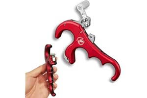 ZZYB Arc Compound Release Aid 4 Finger Aide à la Libération Déclencheur Tir à l'arc Libération des Doigts Étrier de poignée Accessoires pour De Plein air Chasse