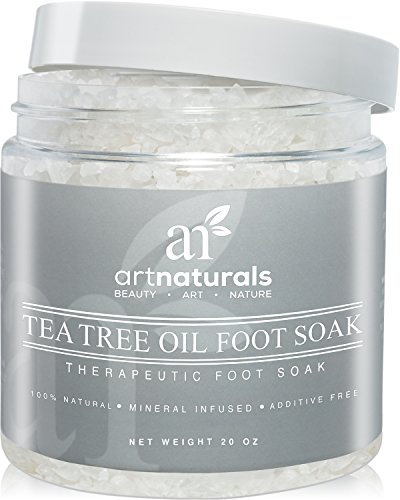 Art Naturals Tea Tree Foot Soak Salt with Epsom Salt-20 oz-Fights Athlete's Foot-Kills Bacteria
