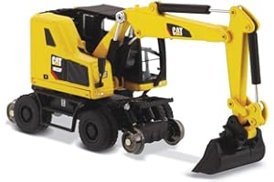 Diecast Masters 85612 - Caterpillar koparka M323F + akcesoria, wierny w szczegółach pojazd budowlany H0 CAT w metalowym pudełku, 1:87, ok. 9,5 x 3,4 x 4,6 cm, 14+, do modeli kolejek i kolekcjonerów