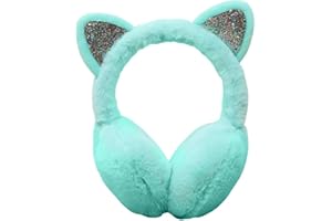 GEMINI_MALLL Gemini_mall Winter Soft Lovely Winter Warm Cat Ear Warmers Glitter Ears Plush Earmuffs Ear Muffs for Women Girls Xmas Gifts