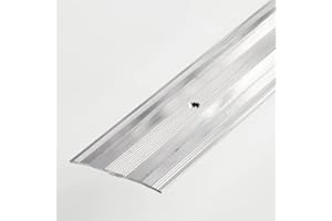 PROFAL 61MM EXTRA WIDE DOOR THRESHOLD FLOOR PLATE TRIM 900MM-2700MM (SILVER/ALUMINIUM, 1800mm)