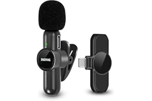 SNZIYAG Kabelloses Lavalier Mikrofon für USB C/Android Telefon,kabelloses Mic für Videoaufnahmen,Plug-Play Lav-Mikrofon für YouTube,TikTok,Ansteckmikrofon kabellos für Live Streaming,keine APP(Type-C)