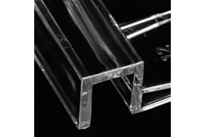 Qcwwy 20Pcs Glass Cover Acrylic Clip Holder Support Clamp Accessory, Acrylic Fish Tank Holder Clips, Transparent Fish Tank Lid Holder Support for the Lamp Frame Filter Tank Cover