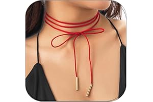 Lilbitty 1 Stück Lange Choker Kette für Damen, Schwarzes Gothic Halsband mit Schleife, Velours Lederhalskette, Vintage Halsreif, Trendiges Accessoire für Halloween und Partys