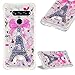 Produktbild CESTOR Glitter Flüssigkeit Hülle für LG V40 ThinQ/LG V40,Mode Luxus Flüssig Treibsand Liquid Sparkle Ultra Slim Durchsichtig Weich Silikon TPU Hülle für LG V40 ThinQ/LG V40,Bowknot Turm