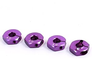Aexit 4 Pcs Purple 4mm Thickness 12mm Wheel Hex Hub Drive Upgrade Part for RC 1/10 Scale Car (4c42cd5e65d31f3d9139807d9b5d04c5)
