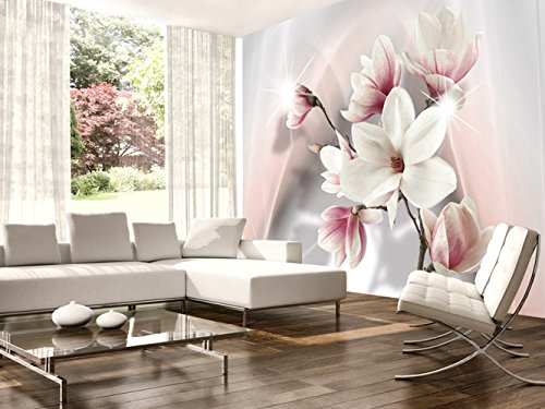 FOTOTAPETE 350×245 cm – VLIES TAPETE PREMIUM – PROFI QUALITÄT – 3 Farben zur Auswahl – Top moderne Wanddeko – Wandbilder XXL – Riesen Wandbild – Top Design Tapete – Neue exklusive Edition mit noch besser Druckauflösung – Deutsches Premium Vlies – Blumen b-A-0201-a-b - 2