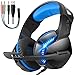 Produktbild Lovearn USB Stereo Surround Gaming Headset für PS4 PC Xbox One Xbox 360, Noise Cancelling Over Ear Kopfhörer mit Mikrofon LED-Licht für Laptop, Mac, iPad, Nintendo Switch-Spiele (Blue)