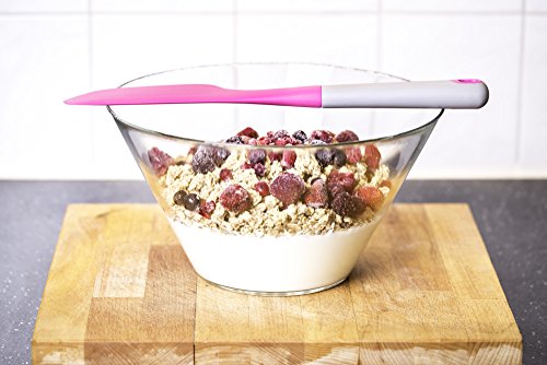 Paulis Kitchen – Flexibler Spatel für den Thermomix® TM5 / TM31 Mixtopf und Schüsseln (Pink/Grau) - 2