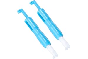 BESSY SHOP Nähmaschinen Nadeleinfädler, 2 Stücke ähmaschinen Nadel Einfädler Automatischer Einfädler Schnellnäh-Einfädler Einfädelwerkzeug für Nähmaschine Auto Einfädler Nadelwechsler Hält Nadeln Fest Blau