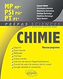Chimie MP/MP* PSI/PSI* PT/PT* Programme 2014
