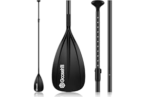 Goosehill SUP Paddle, Adjustable 3-Piece Aluminium Paddle, Lightweight Stand-up Paddle Board Paddle for Surfing, Floating, Water Sport