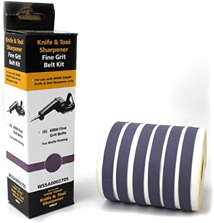 Pack of 6 Replacement Belts Grit 6000 Sharpener Electric Work Sharp WS1
