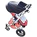 SnoozeShade Original - the blackout blind for prams & pushchairs (limited edition steel grey trim)