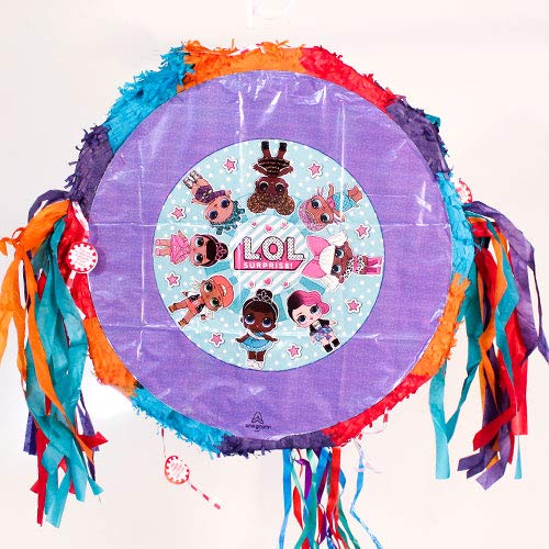 PARTYRAMA.CO.UK LOL Surprise Girls Pull String Pinata