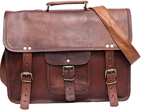 Cool Stuff Leder Umh  ngetasche Laptoptasche 15 Zoll Ledertasche Vintage Ledertasche Unitasche Collegetasche Lehrertasche B  rotasche Arbeitstasche Ak