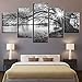 Produktbild adgkitb canvas Die Alte Von Grauweiß Fünf Stücke Moderne Poster Öl Leinwand Keuchend Schlafzimmer Wandkunst Bilder Für Wohnzimmer Wohnkultur Kein Rahmen