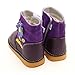 Freycoo Girls Squeaky Boots Real Leather Infant Baby Toddler Flower Purple UK 5 / EU 21