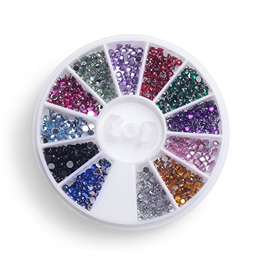 24 in 1 Combo Set Professionelle DIY Nail Art Dekorationen Kit Pinsel Puffer Acryl Glitzer Pulver Nagelhaut Revitalizer Öl Pen Tool Nagel Tips Rhinestones Perlen wiederverwendbare Form Leim Acryl Set - 6