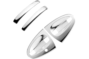 SHIFENG Für Smart 451 Fortwo 2009 2010 2011 2012 2013 2014 304 Edelstahl Autotürgriffe Verkleidung Zubehör (Glänzend Silber)