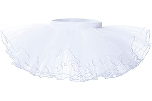 Bezioner Jupe Tutu en Tulle Fille Robe de Danse Classique Ballet Pettiskirt Princesse Costume 1-9 Ans