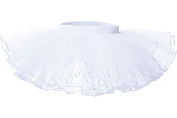 Bezioner Jupe Tutu en Tulle Fille Robe de Danse Classique Ballet Pettiskirt Princesse Costume 1-9 Ans