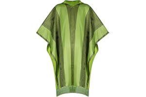 GAUWEAN Bruno Costume,Bruno Madrigal Poncho with Hood Mens Cloak Green Robe Halloween Cosplay Costume