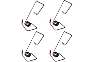 PMTFUMY Windshield Wiper Arm Pressure Spring Booster 4PCS Windscreen Stand Metal Wiper Arm Assist Spring，Car Wiper Arm Spring, Enhance Wiper Performance, Easy Install, Black