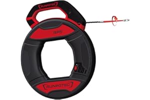 RUNPOTEC - RP5 Kabeleinziehwerkzeug | 30m Kabeleinziehhilfe mit 3-fach verdrilltem Spezialkunststoffband Ø 5,5mm| Kabelziehhilfe mit patentierter Führungsspitze