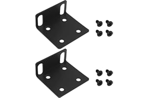 LT Easiyl 2 x 24 mm Rack Mount with Screws Compatible with Ubiquiti Switch and Compatible with Ubiquiti Dream Machine UDM