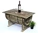Produktbild DanDiBo Couchtisch Wohnzimmer Vintage halbiertes Weinfass 5084-H 80cm Tisch aus Holz Beistelltisch Weinregal Fass Bar