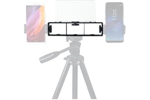 Instarter mounting rail with several connections I Parallel use of camera, LED light, mobile phone, microphone on tripod & camera I Attachment with 3 universal 1/4’ screws I Loadable up to 3kg