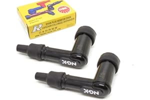STREETPARTS24 2x Zündkerzenstecker LB05F 90 Grad Wasserdicht – Passend für 14mm Zündkerze, Motorrad/Roller/Scooter/Mofa