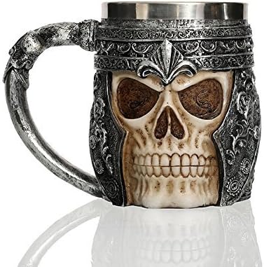 SMKF 3D Stainless Steel Skull Mug by SMKF