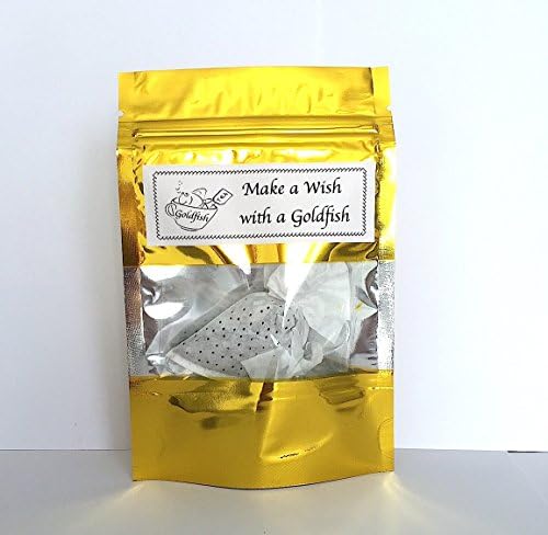 Make a Wish gifts, PEPPERMINT, ONE Goldfish TEA BAG, Good Luck gifts, Party Bag Fillers, Creative tea bags