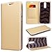 Produktbild Huawei Mate 10 Lite Hülle, CE-Link Lederhülle Ledertasche Schutzhülle Premium PU Leder Flip Wallet Case Innere Weiche Silikon Handy Tasche Schale Etui mit Kartenfach Standfunktion Protective Cover Schutz für Huawei Mate 10 Lite Handyhülle - Luxus Gold