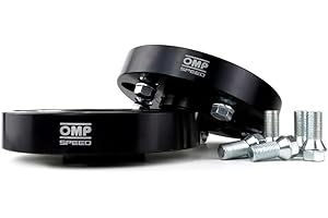 OMP Séparateurs de centrage doubles/Double fixation PCD 5X120/5X120 Hub 72.6 Largeur 30mm M14X1.25 Noir