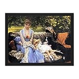 Doppelganger33 LTD James Tissot Silence Old Art Painting Large Framed Art Print Poster Wall Decor 18x24 inch Supplied Ready to Hang
